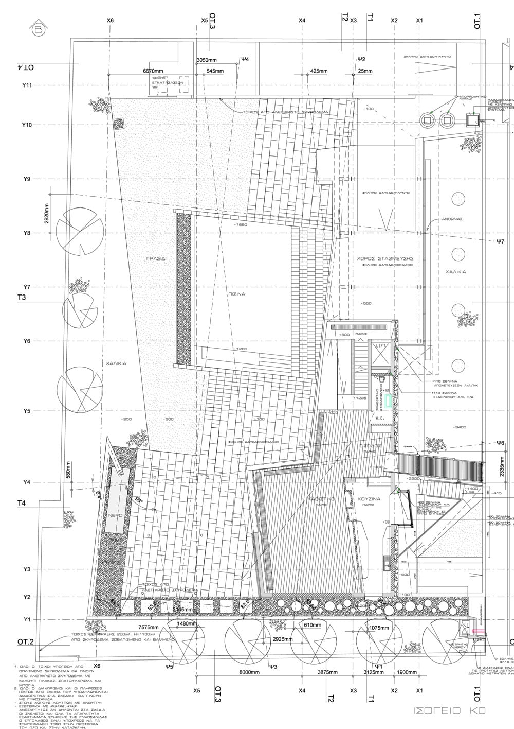 Κάτοψη Ισογείου, © Σιερεπεκλής Αρχιτέκτονες