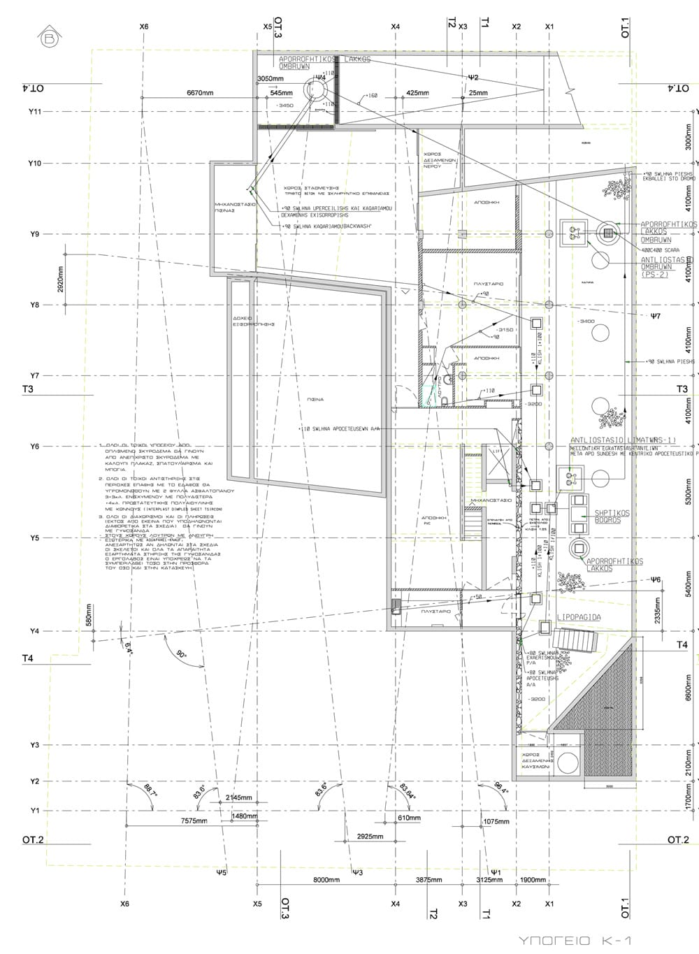 Κάτοψη Υπογείου, © Σιερεπεκλής Αρχιτέκτονες