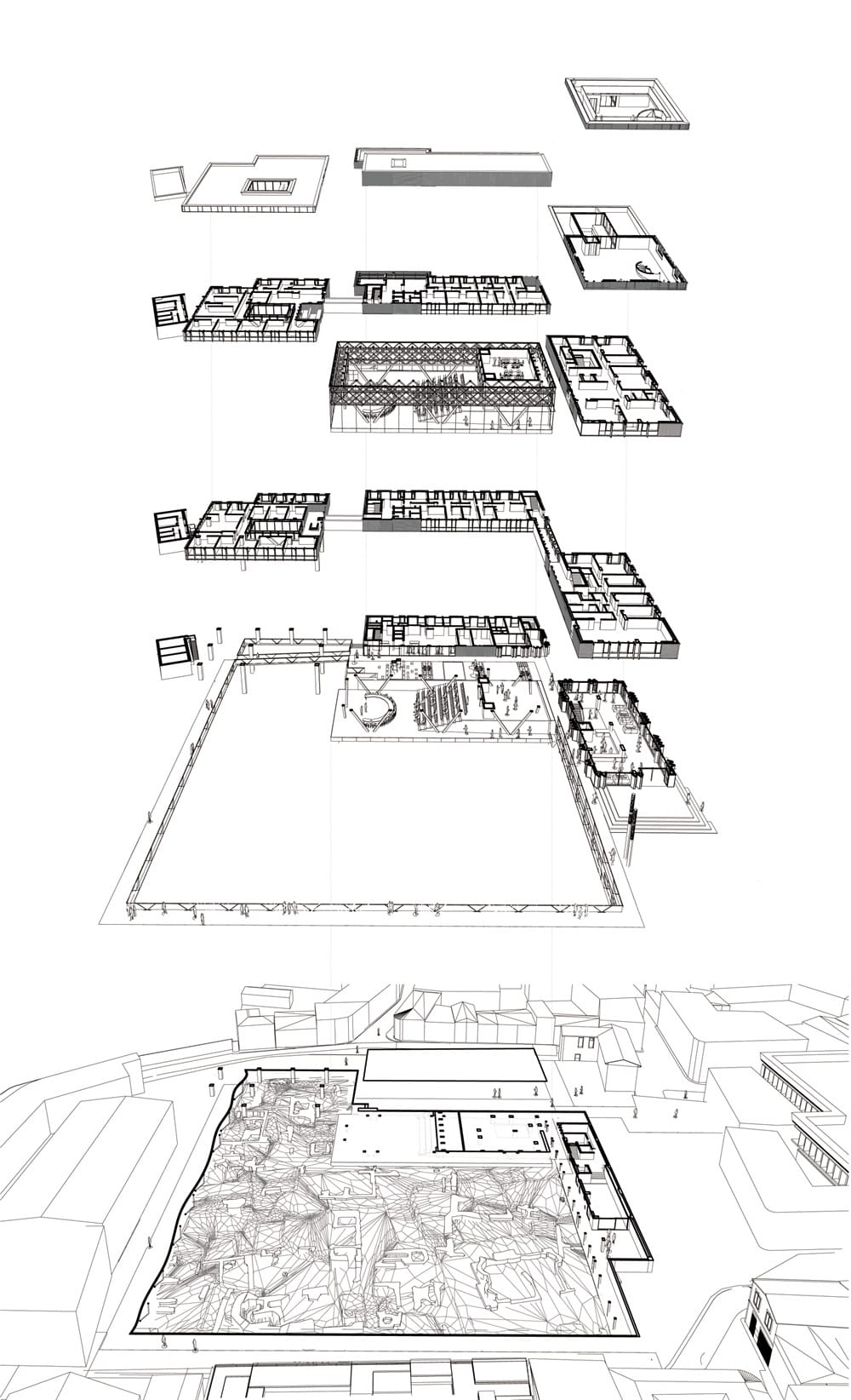 Αξονομετρικό Επιπέδων, © ΙΚΑ