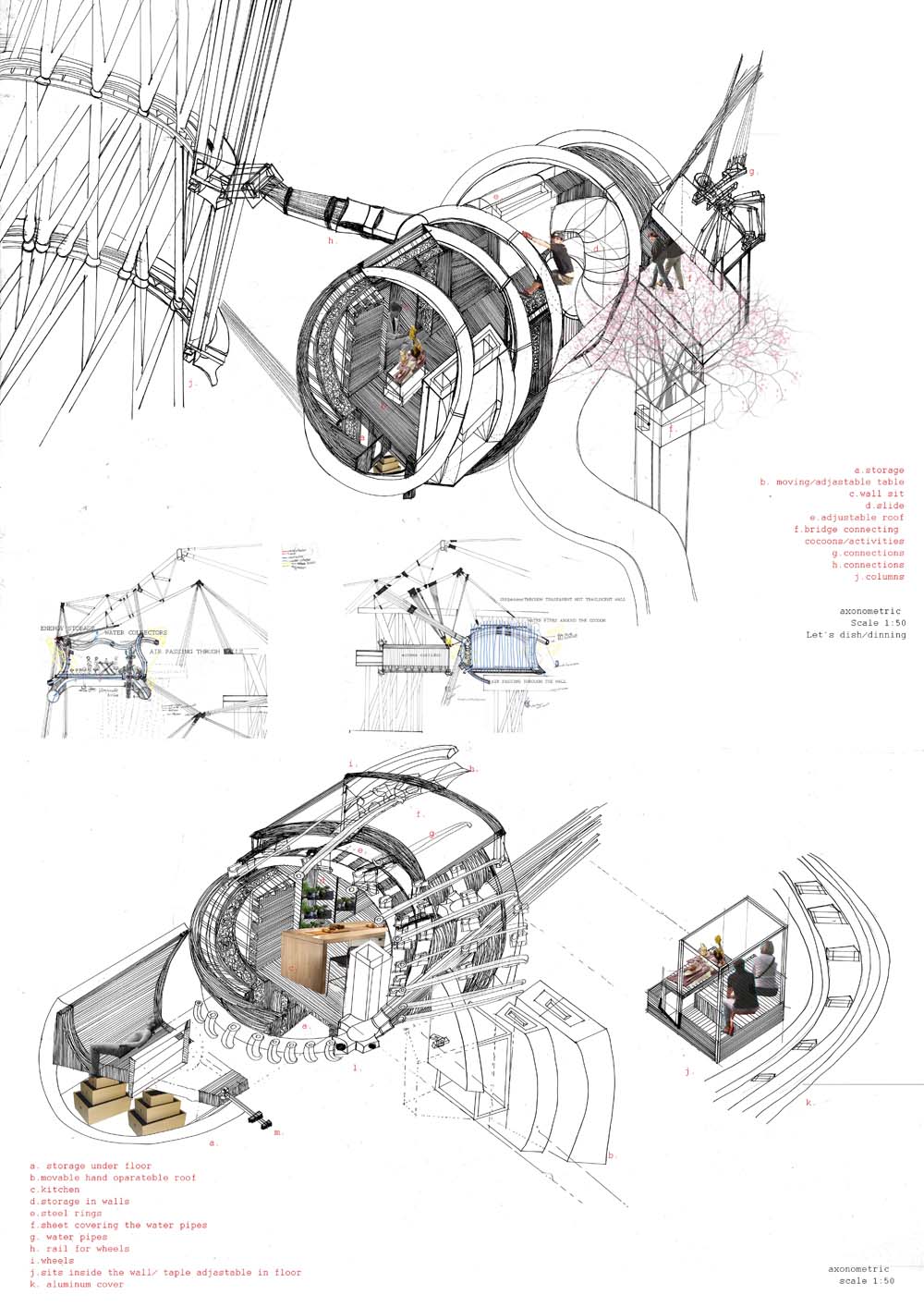 Axonometric and Sketches, © christiana karamalli