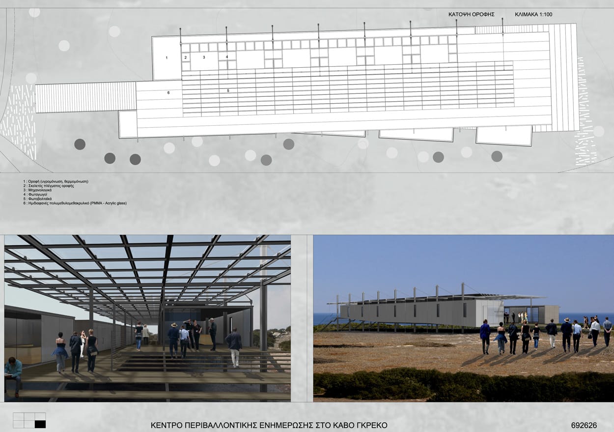 Κάτοψη οροφής, © Δ. Οικονομίδης, Μ. K. Φωκάς, Χρ.Χατζηχρίστος