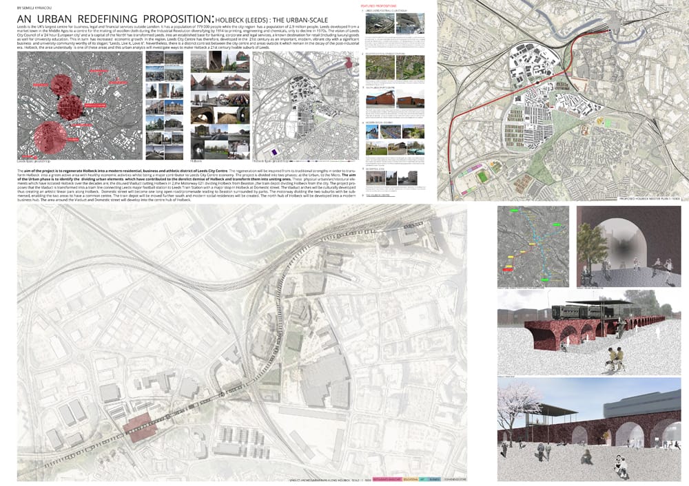 Εισαγωγή και περιληπτική ανάλυση και αστική πρόταση για την αναζωογόνηση της περιοχής του Holbeck, © Σεμέλη Κυριακού