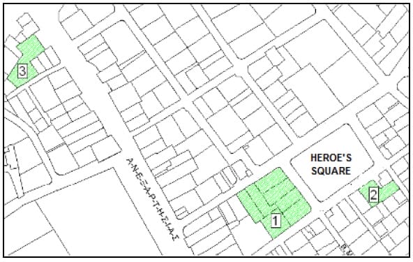Map 2: Heroes’ Square Development, Source: Cyprus University of Technology: Growth Plan, 2008