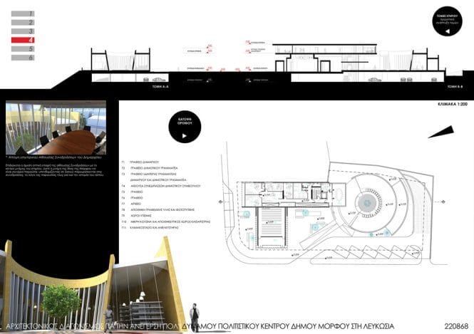 04 – Πινακίδα Παρουσίασης Μελέτης, © Constanti Architects