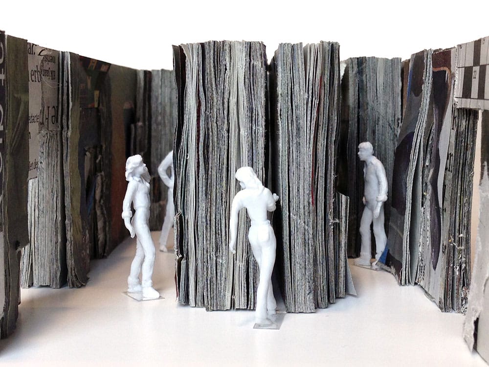 Close up inspections of the wallpaper, © Michael Hadjistyllis and Stefanos Roimpas