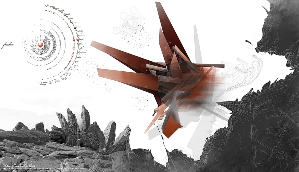 Life Circle Collage – “Fallen Thoughts”, © Andri Orthodoxou