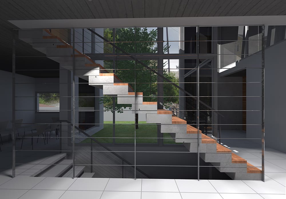 Η σκάλα, © Χ.ΡΟ.ΜΑ. -  αρχιτεκτονική