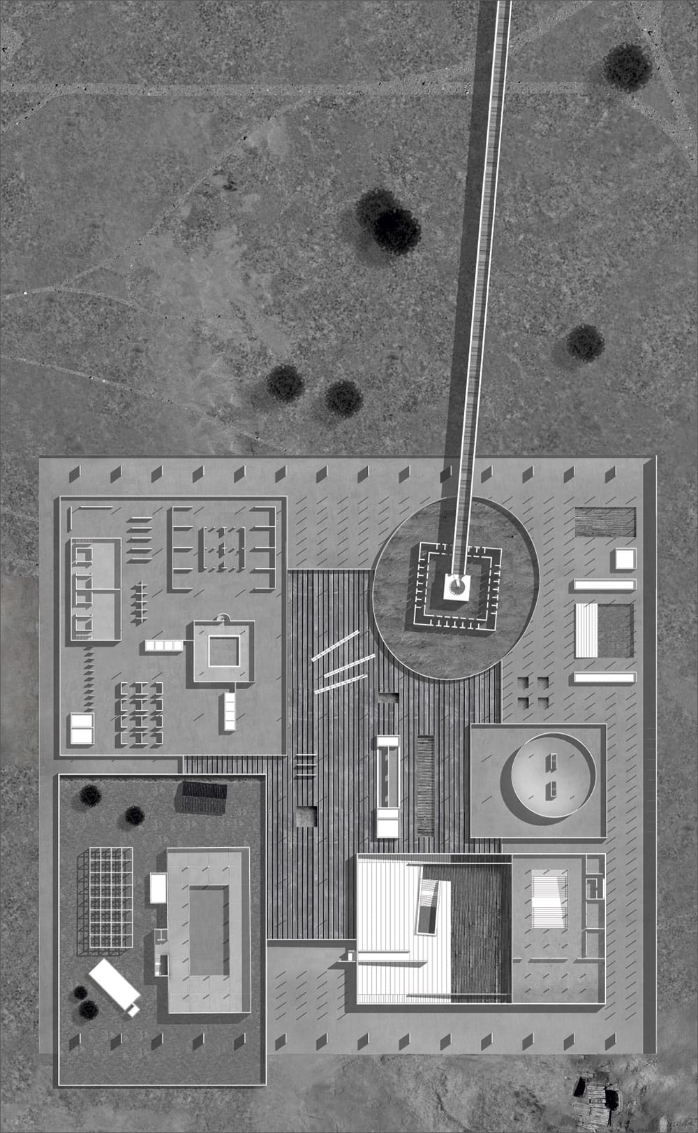 Plan view of the educational platform. © Constantinos Marcou