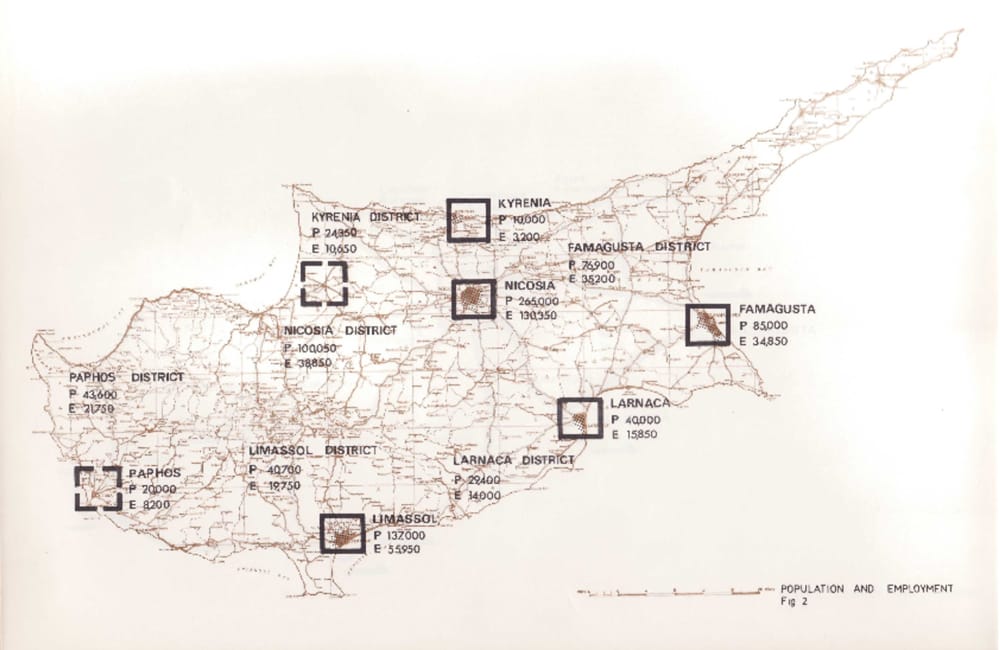 Διάγραμμα πληθυσμού και απασχόλησης, εικόνα 2, Σχέδιο για τη Νήσο, 1972