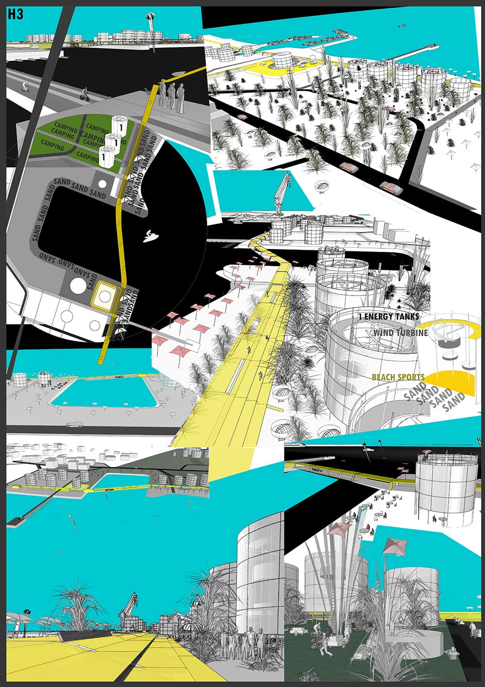 Collage: The “Open hub”(h2), © Stella Taousiani