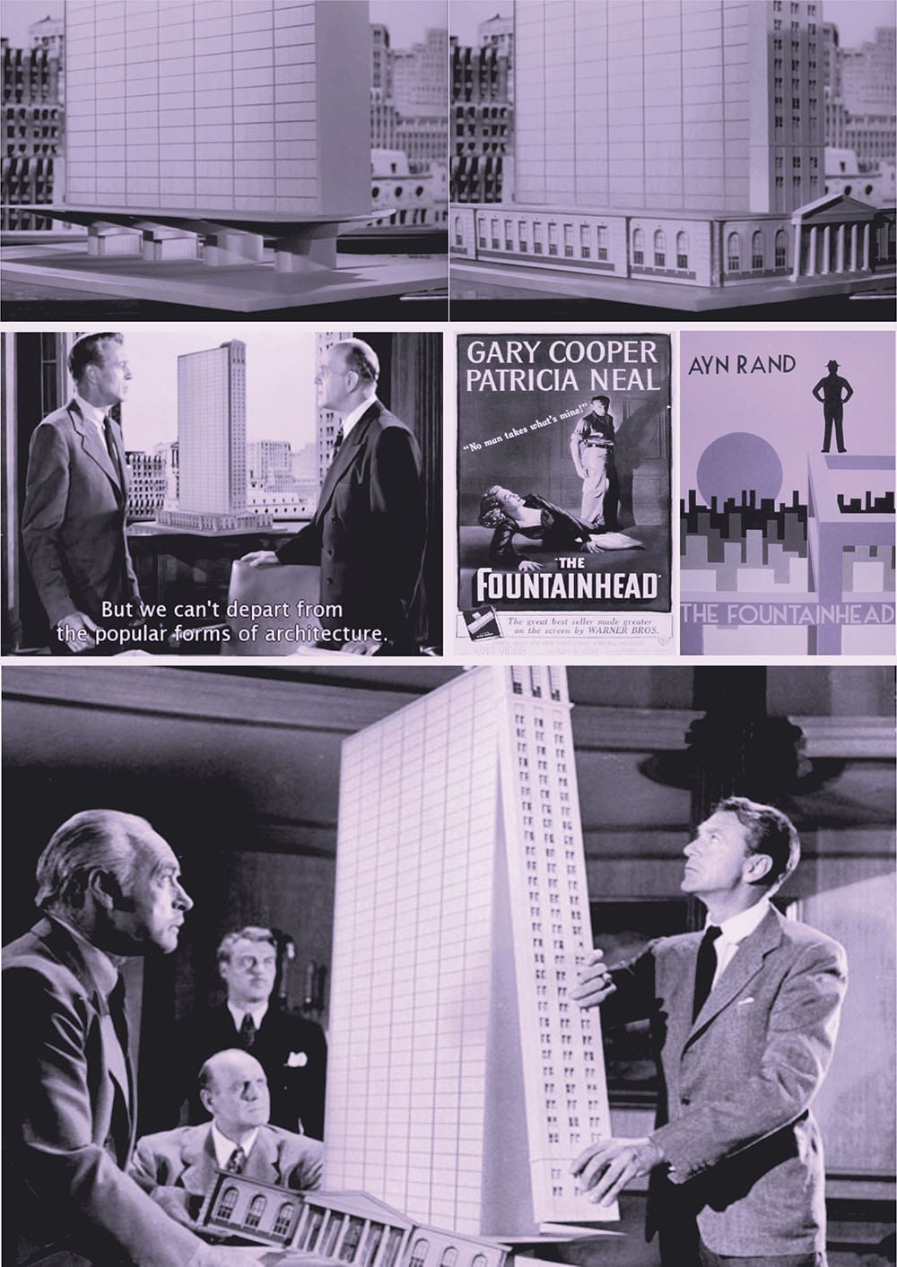 Ayn Rand, The Fountainhead και κινηματογραφική μεταφορά του βιβλίου από τον King Vidor."Μα δεν μπορούμε να ξεφύγουμε από τις λαοφιλείς αρχιτεκτονικές μορφές!"