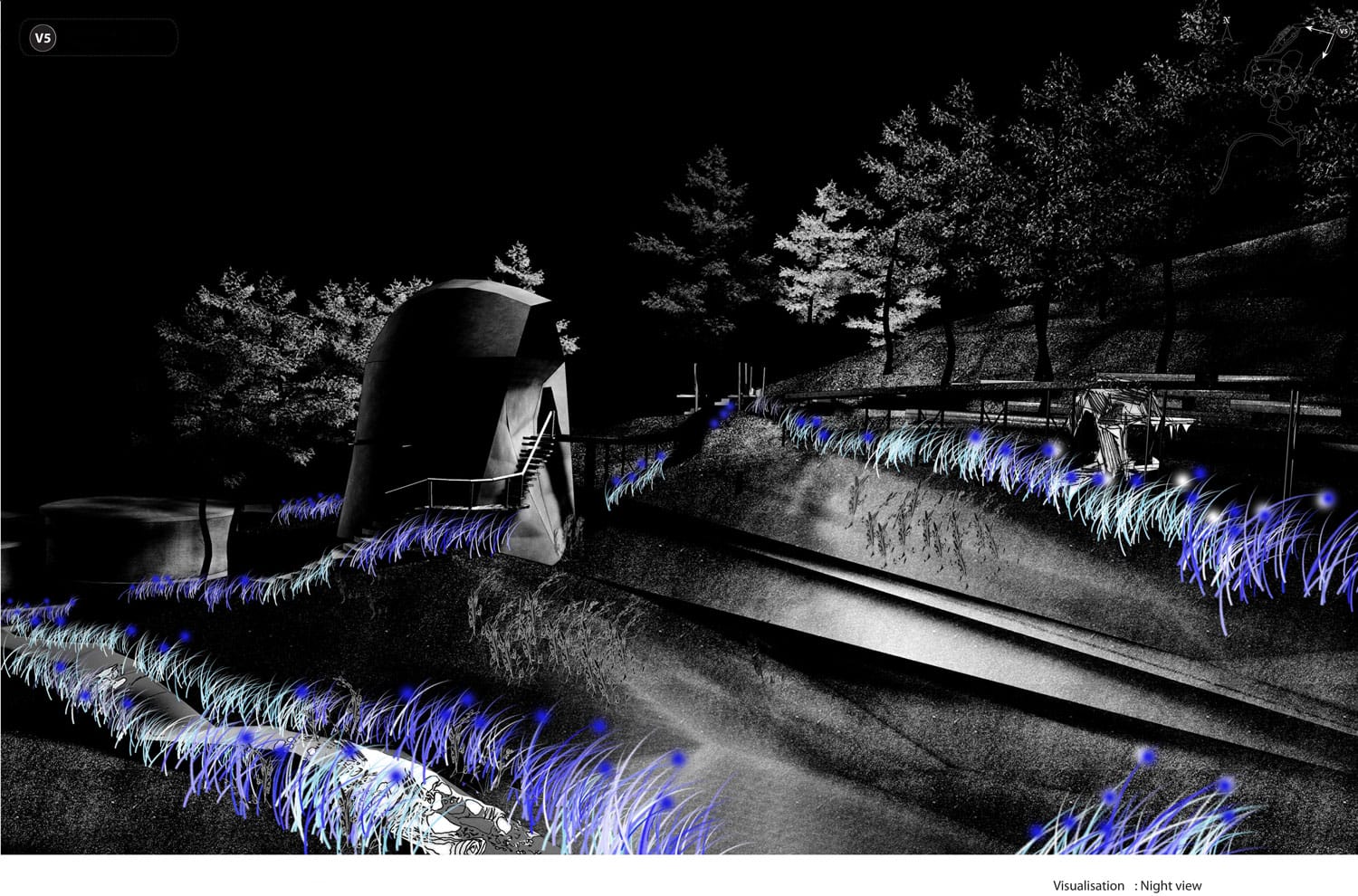 Visualisation – night view © Polina Demetriadou