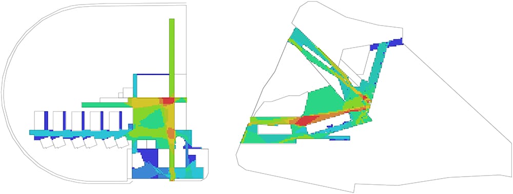 Visibility Graph Analysis, Depthmap software, ΙΓ Δημοτικό σχολείο και νηπιαγωγείο Πάφου και ΙΓ Δημοτικό σχολείο και νηπιαγωγείο Πάφου, © Χρυστάλα Ψαθίτη