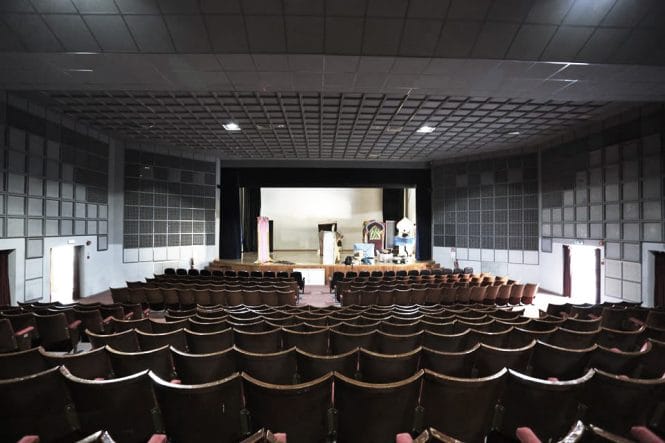 Ο χώρος της σκηνής και της πλατείας’ των θεατών, © Προκήρυξη αρχιτεκτονικού διαγωνισμού για την αναβάθμιση του Μαρκιδείου Θεάτρου