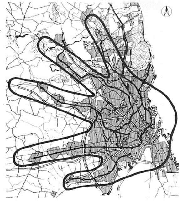 Το πολεοδομικό εργαλείο ‘Fingerplan’ – www.slideshare.net
