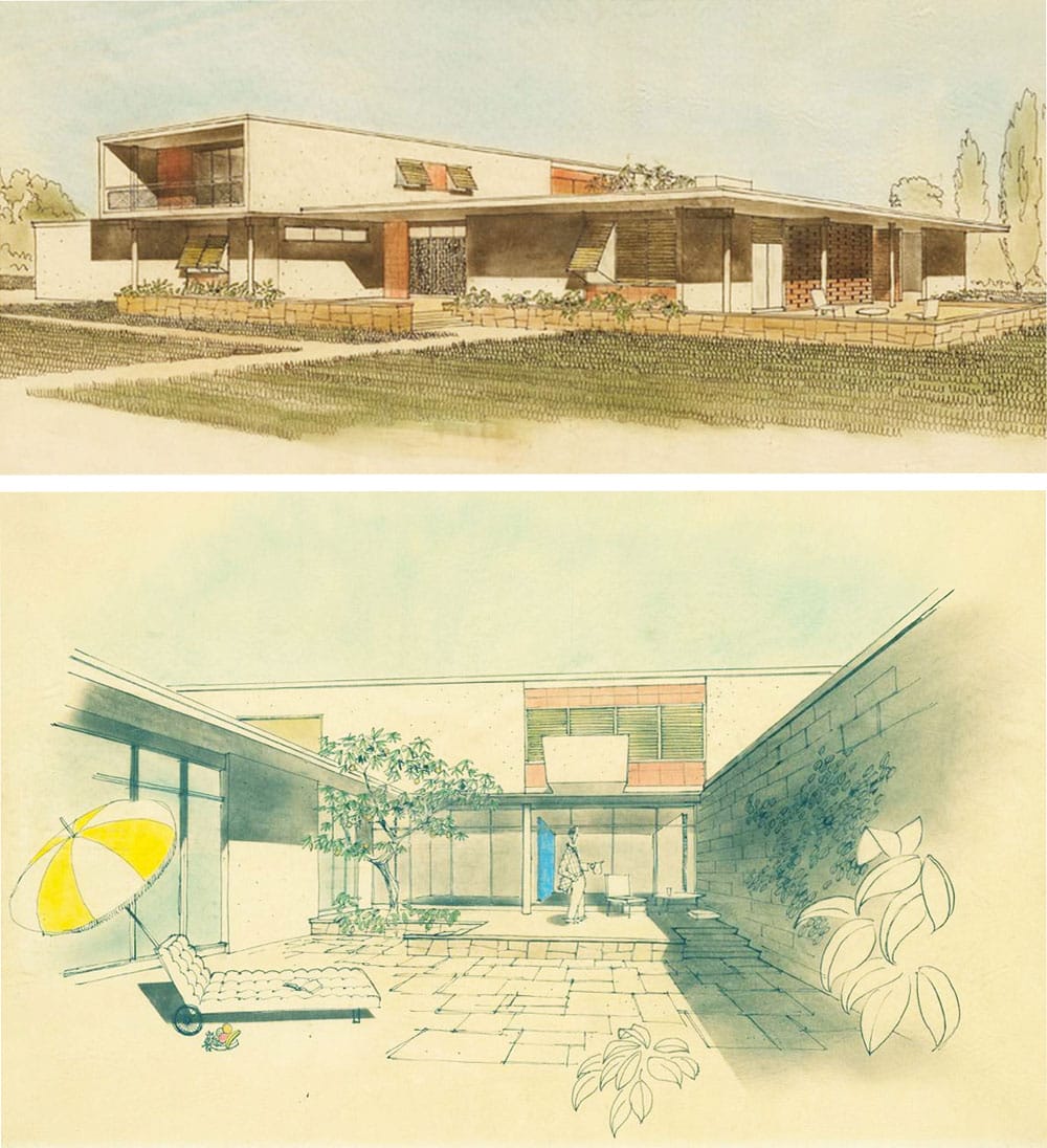 Ιδιωτική οικία στη Λάρνακα (1955). Tο πρώτο έργο του Φώτη Κολακίδη (σε συνεργασία με το TAC) στην Κύπρο, © Αρχείο Φώτη Κολακίδη