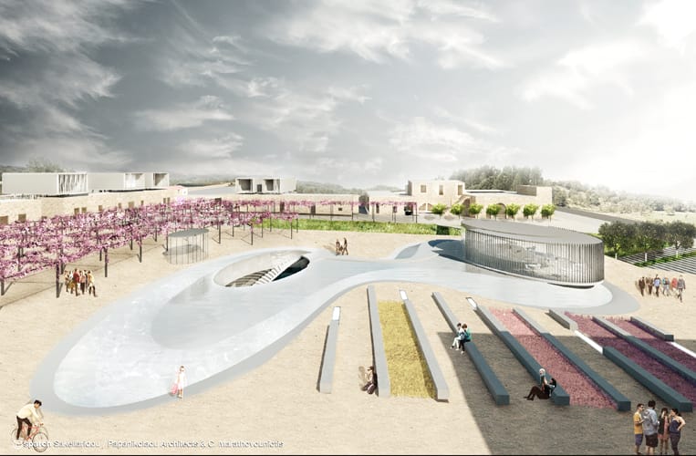 Άποψη της Πλατείας © sparch Sakellaridou/ Papanikolaou Architects, Marathovouniotis