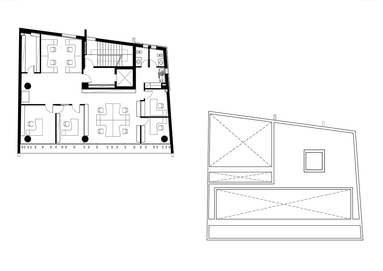 Κάτοψη 5ου ορόφου και οροφής, © Αρμεύτης & Συνεργάτες