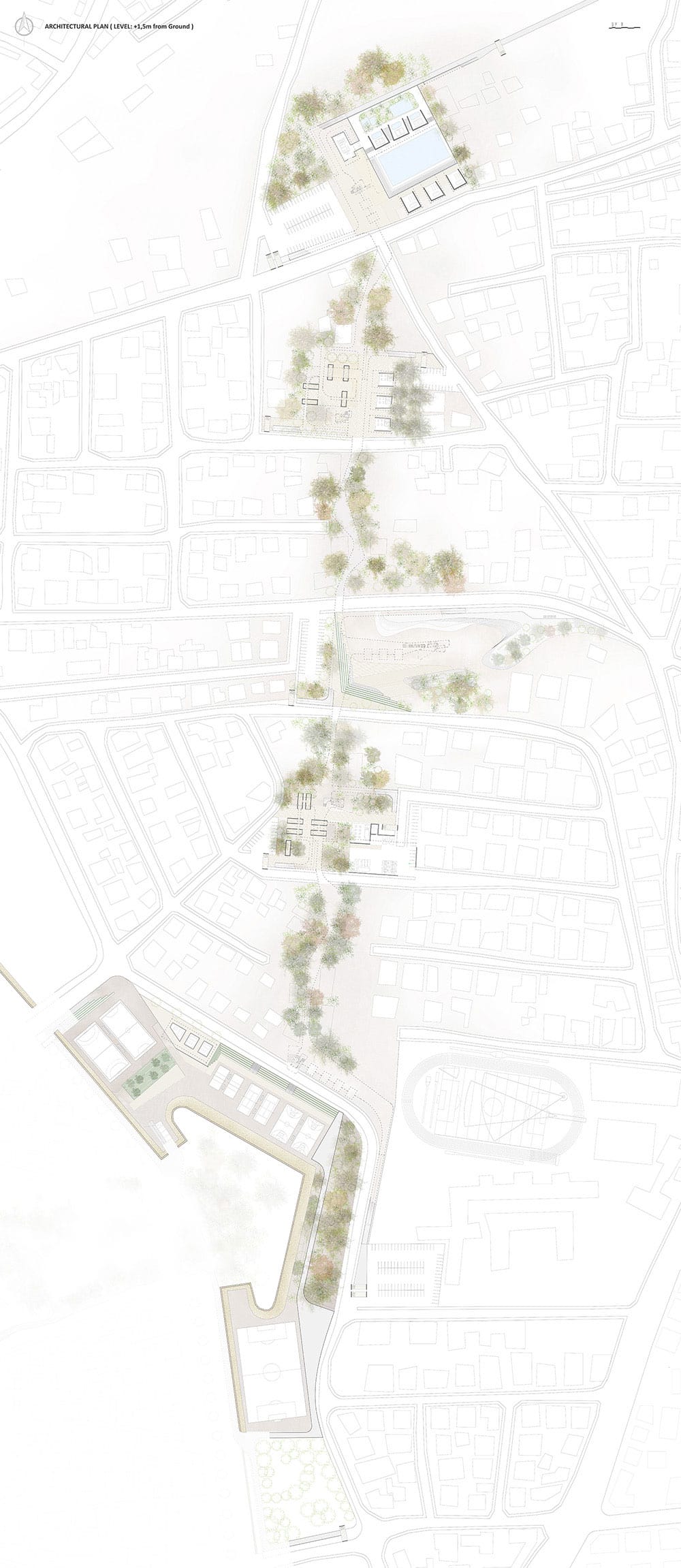Architectural Plan ( Level: +1.5m from ground) , © Adamos Adamou