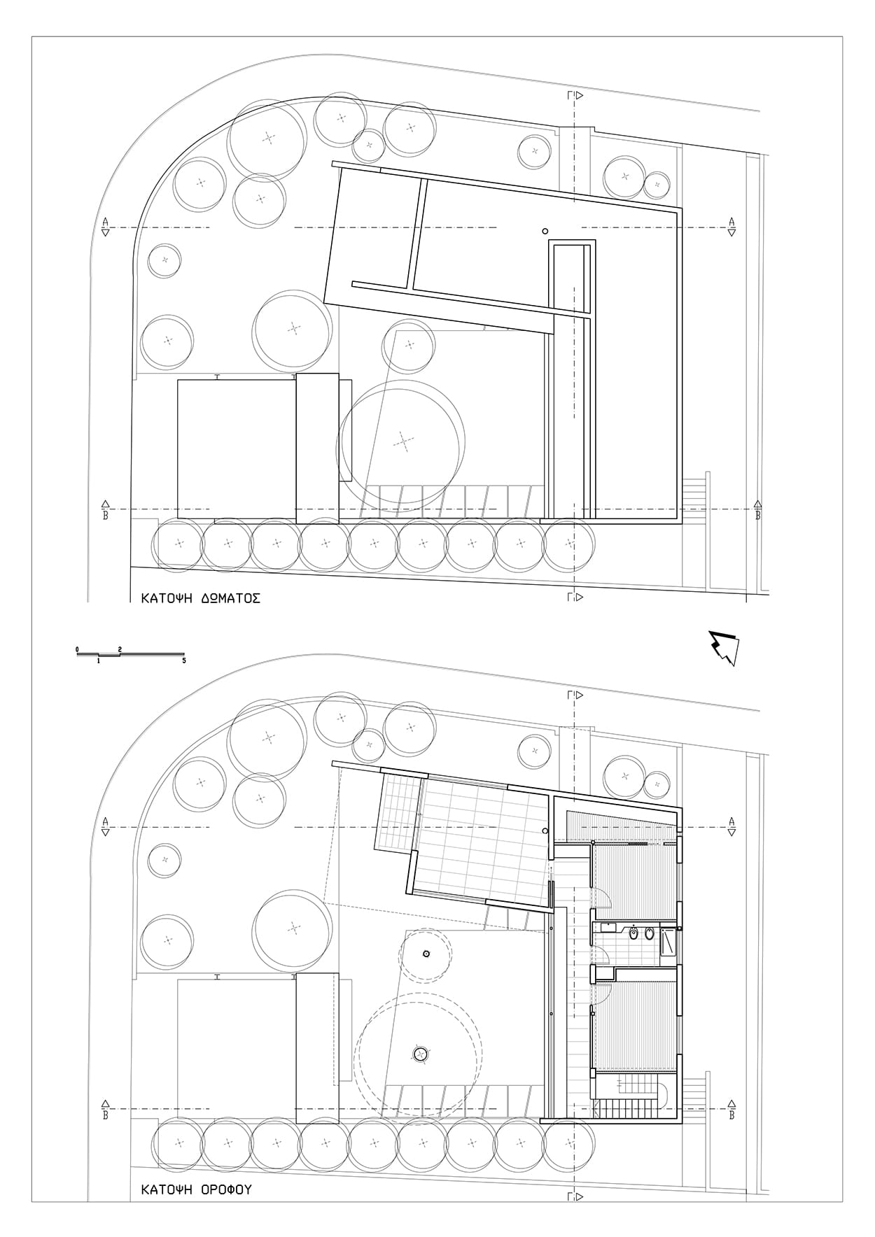 Κατόψεις Ορόφου & Δώματος, ©ΑΚ Αρχιτεκτονικό Εργαστήρι