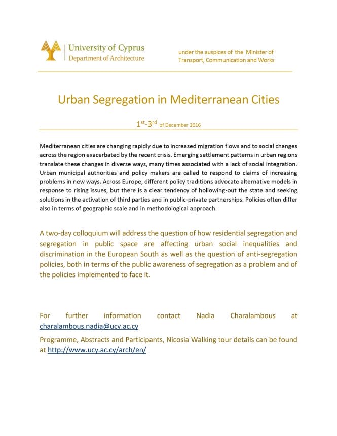 Urban Segregation in Mediterranean Cities_invitation