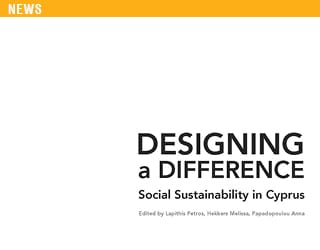PRESS RELEASE | E-book “Designing a Difference -Social Sustainability in Cyprus”